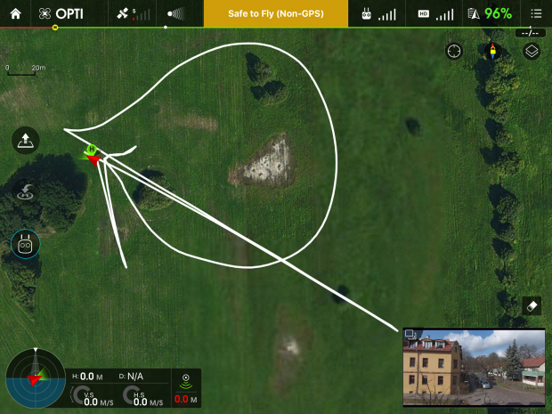 Alle Flugdaten werden f&uuml;r eine sp&auml;tere Auswertung gespeichert. (Screenshot: Martin Wolf/Golem.de)